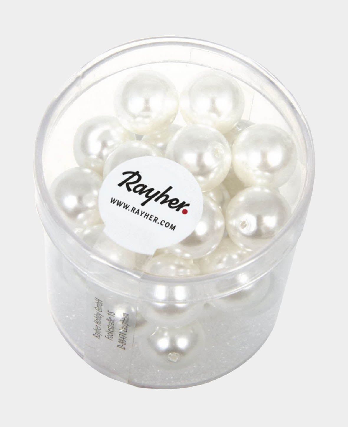 Renaissance Glaswachsperlen schneeweiss, ø 10 mm