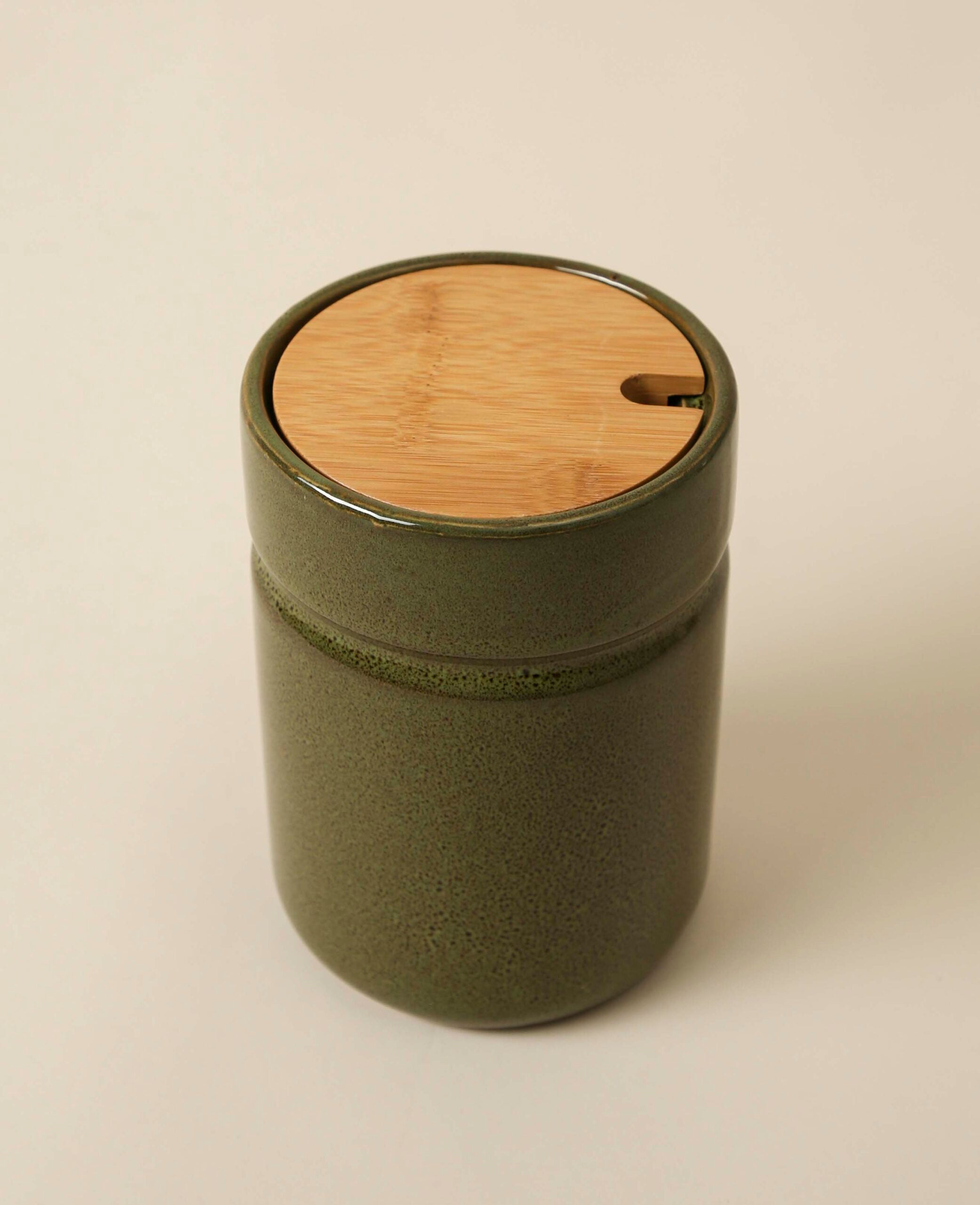 Boîte en céramique, olive, 11x16cm