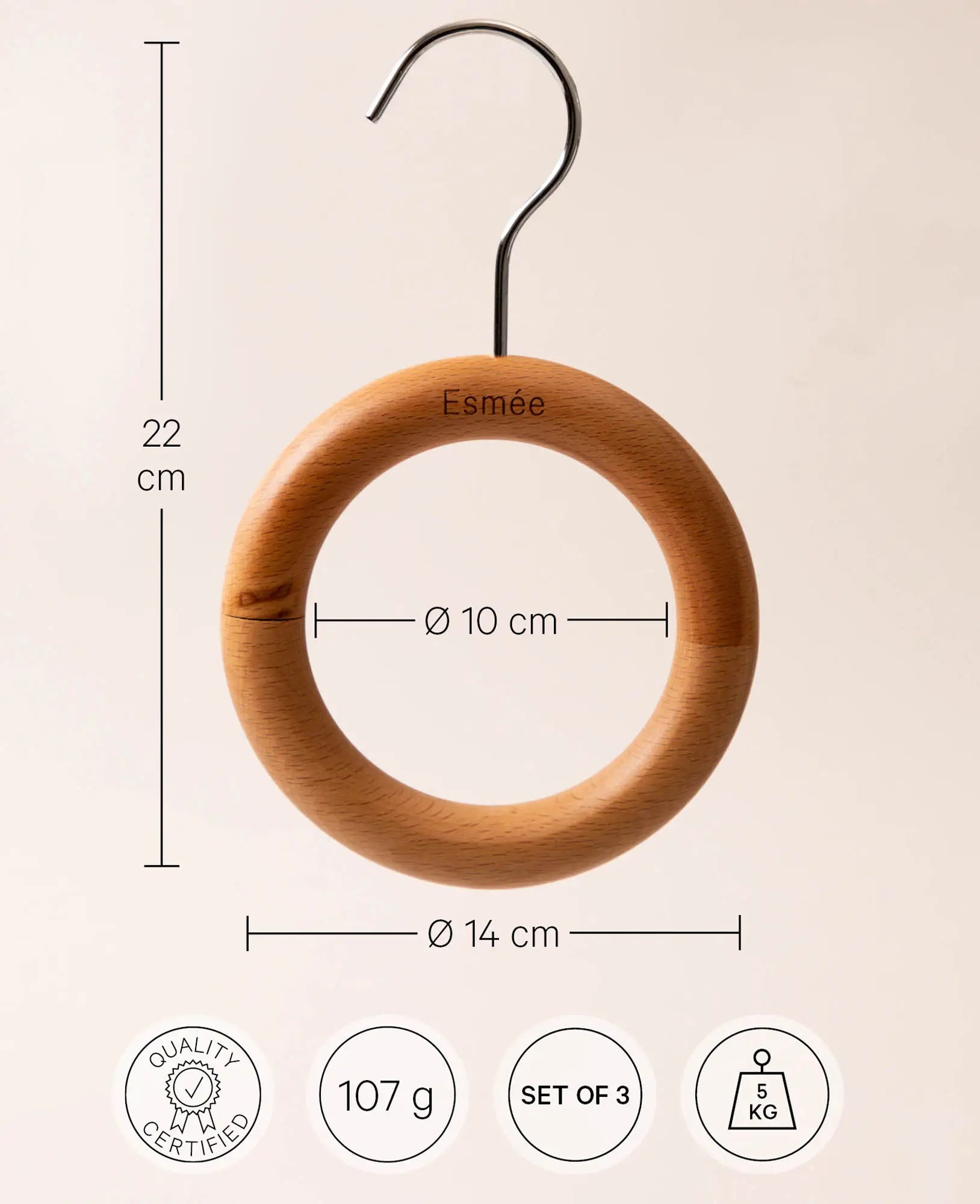 Écharpe et crochet pour sac, 3 pièces