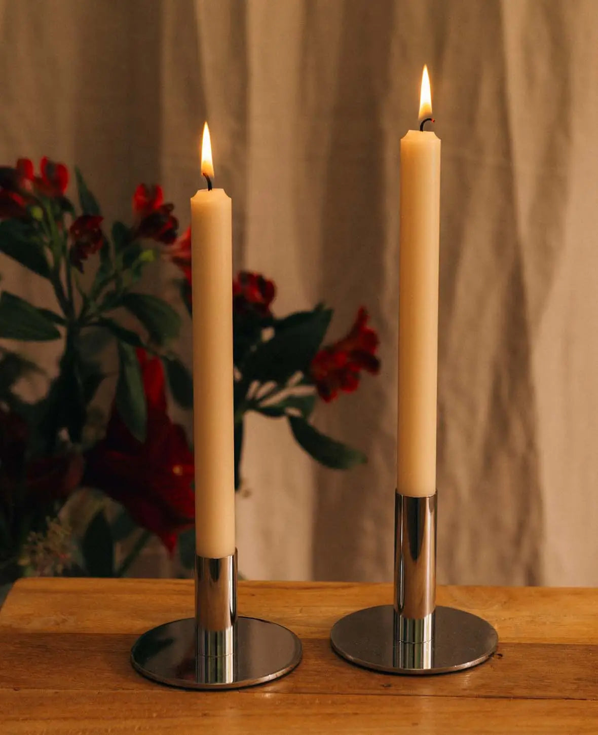 Candle holder silver, 9.5cm