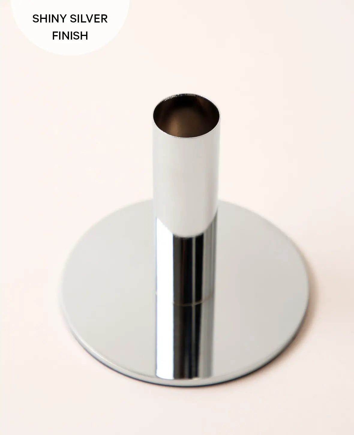 Candle holder silver, 9.5cm