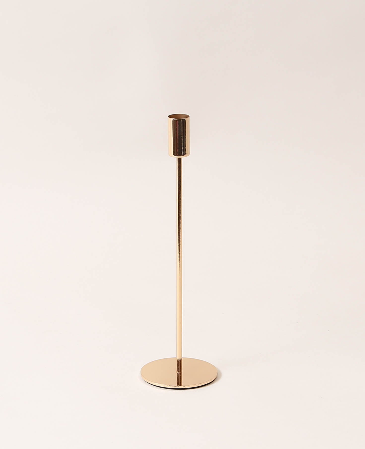 Kerzenständer für Stabkerzen in Gold, 28 cm