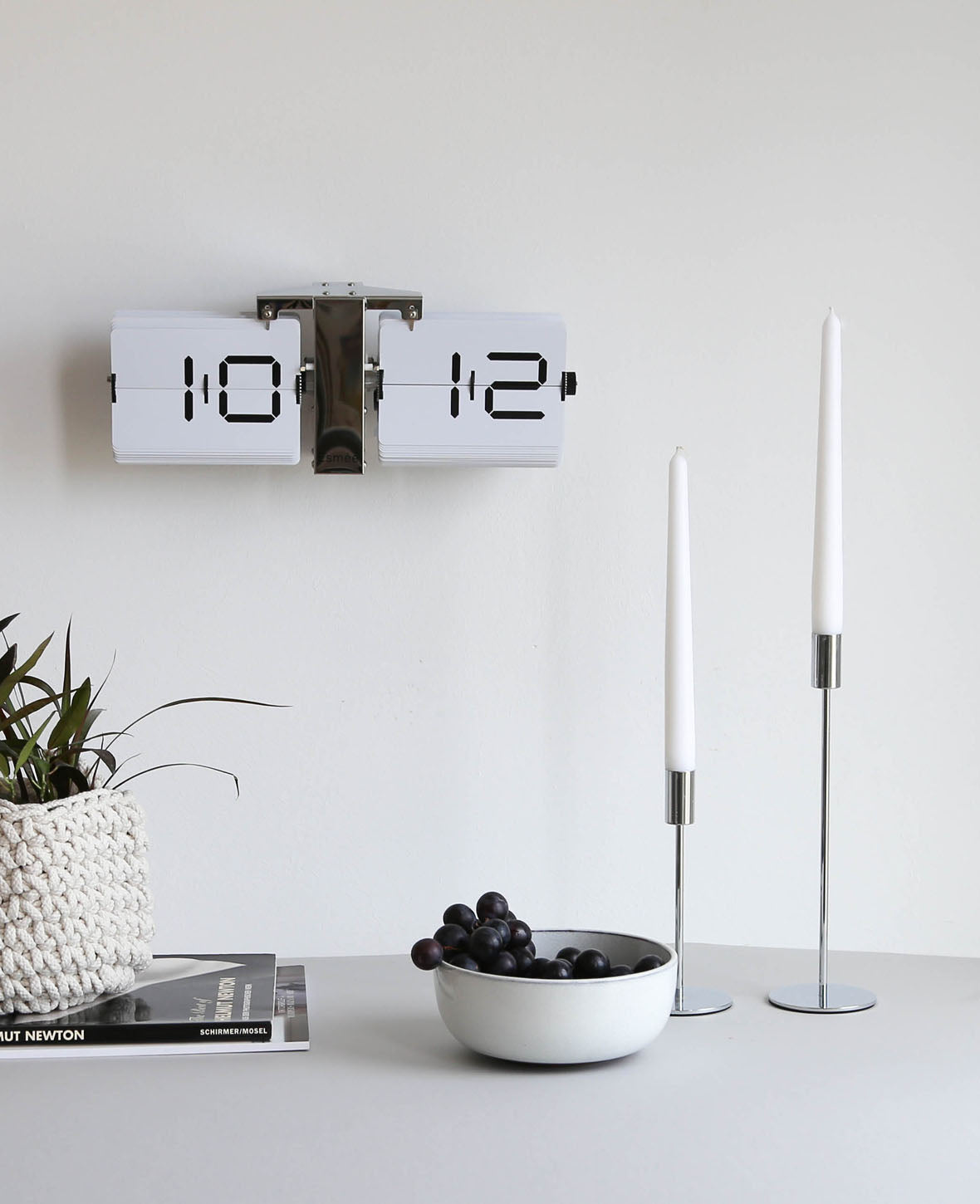 Kerzenständer für Stabkerzen in Silber, 17.5cm