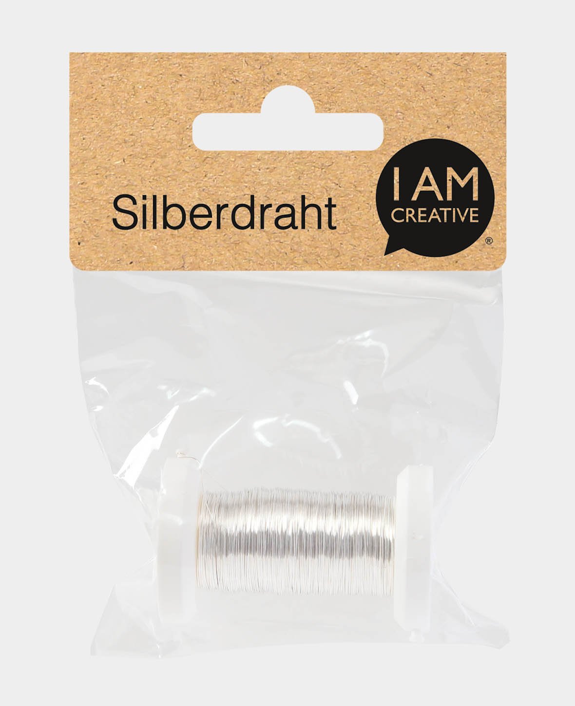 Silber Metalldraht für Bastelarbeiten, Silber, 0.25 mm x 50 m