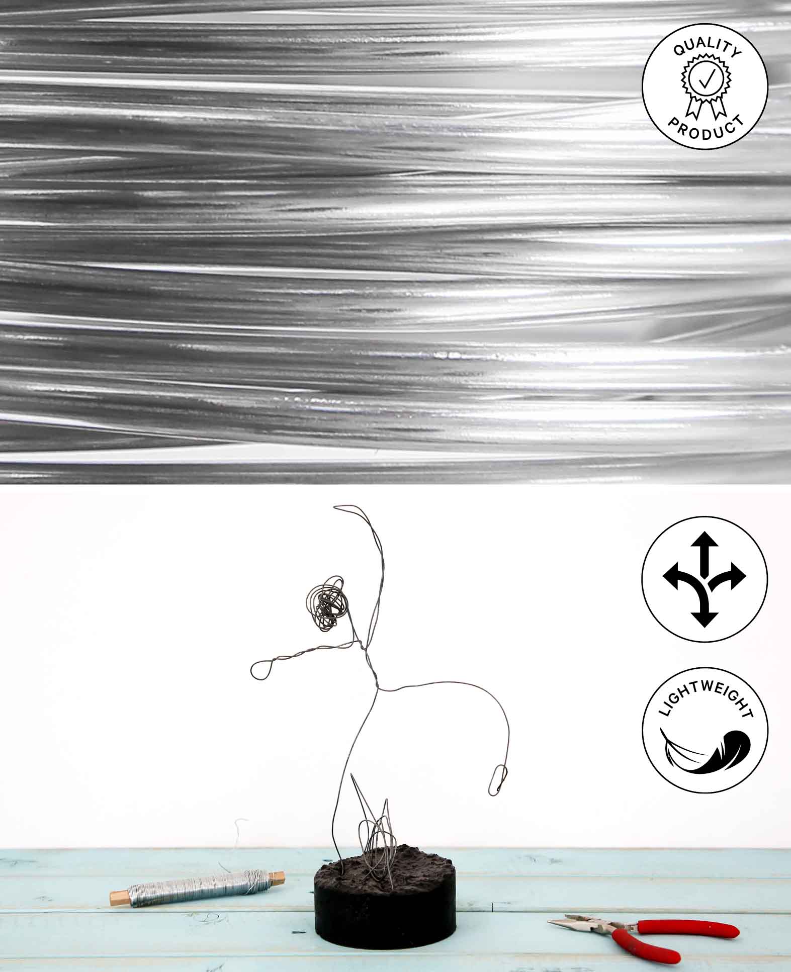 Effect Metal Wire, Copper, 0.25 mm x 50 m