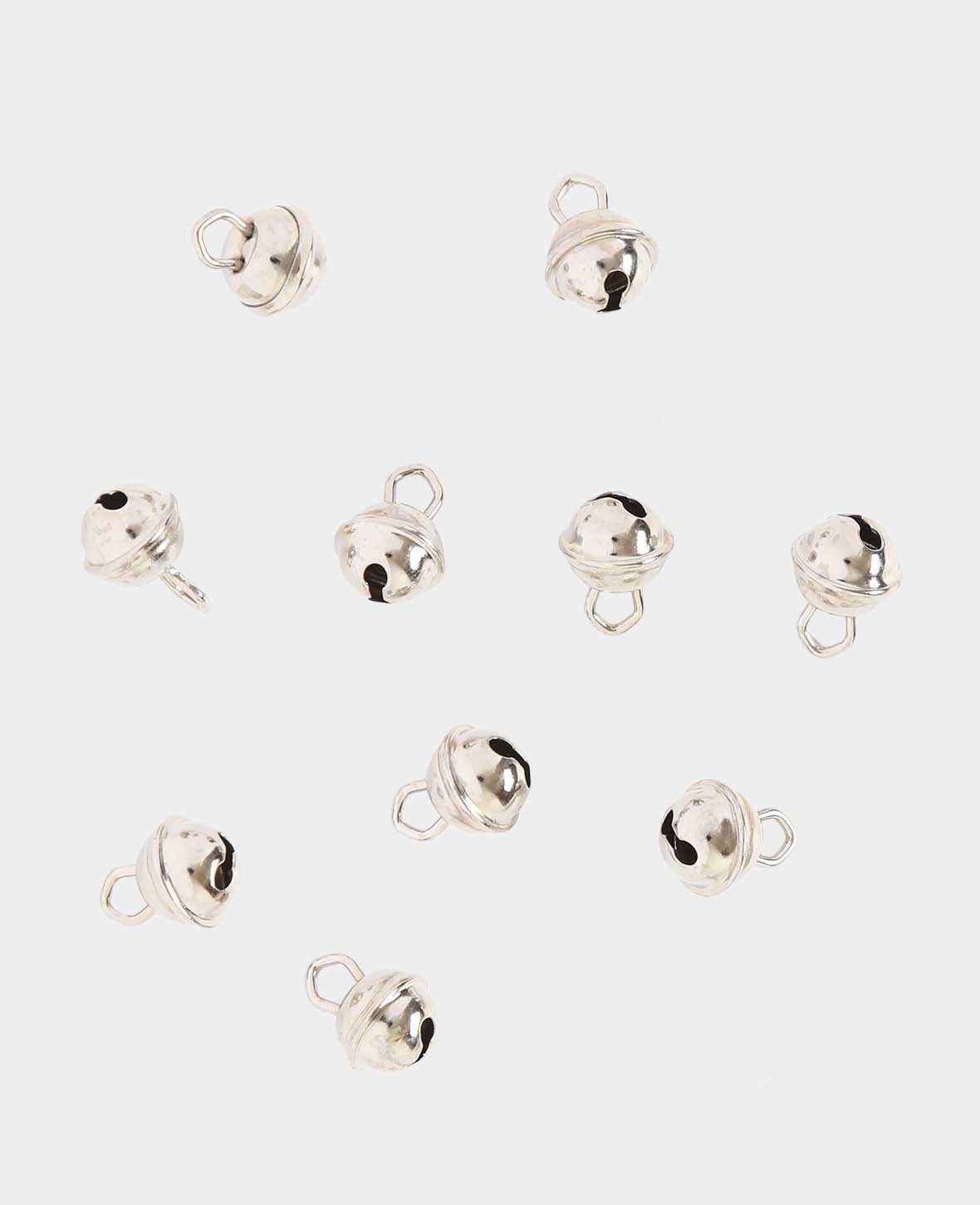 Glöckchen Silber, ø 9 mm, 10 Stück