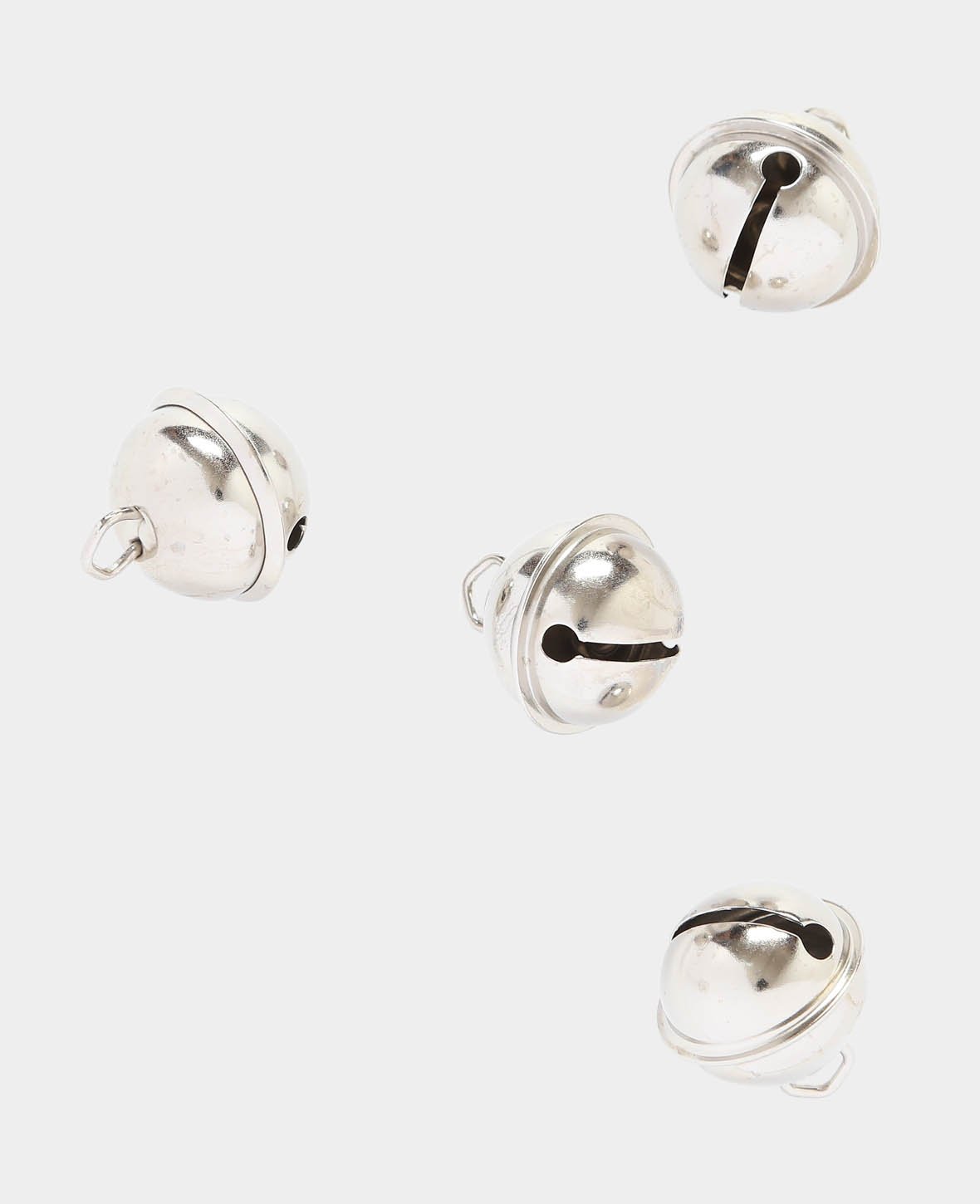 Clochettes argentées, ø 24 mm, 4 pièces