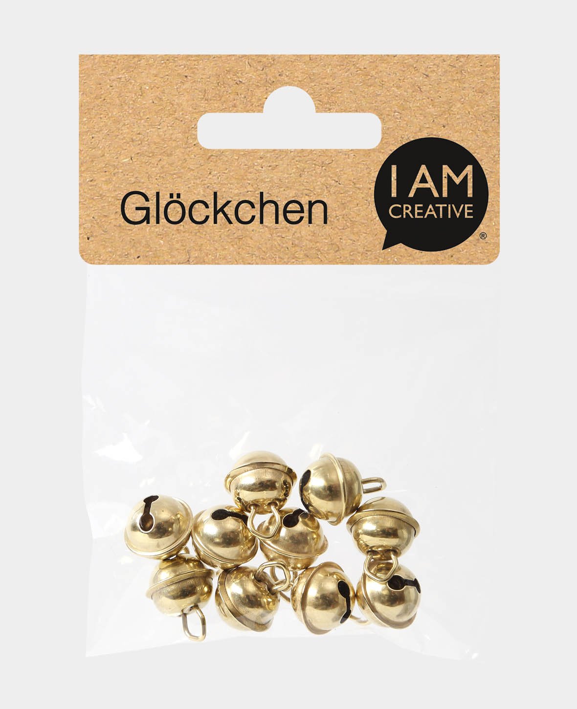 Grelots dorés, ø 11 mm, 10 pièces