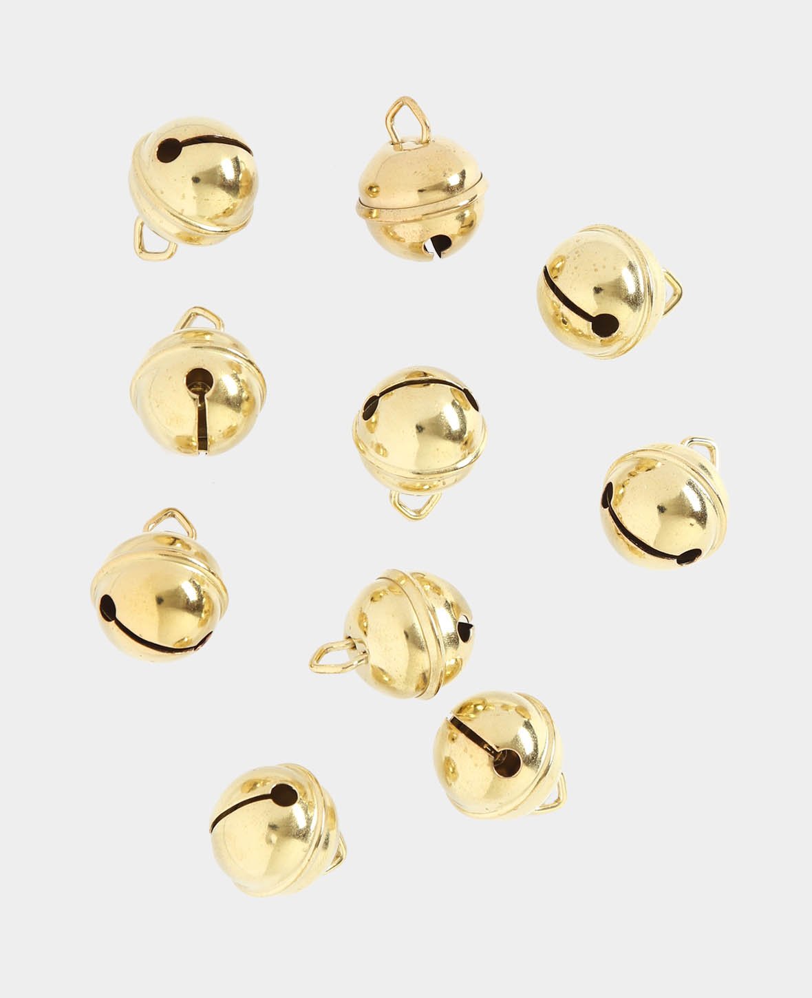 Clochettes dorées ø 19 mm, 10 pièces