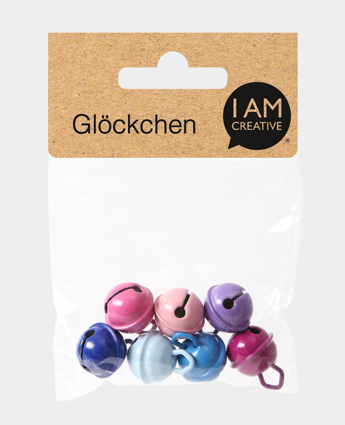 Clochettes, bleu & violet ø 15 mm, 5 pièces