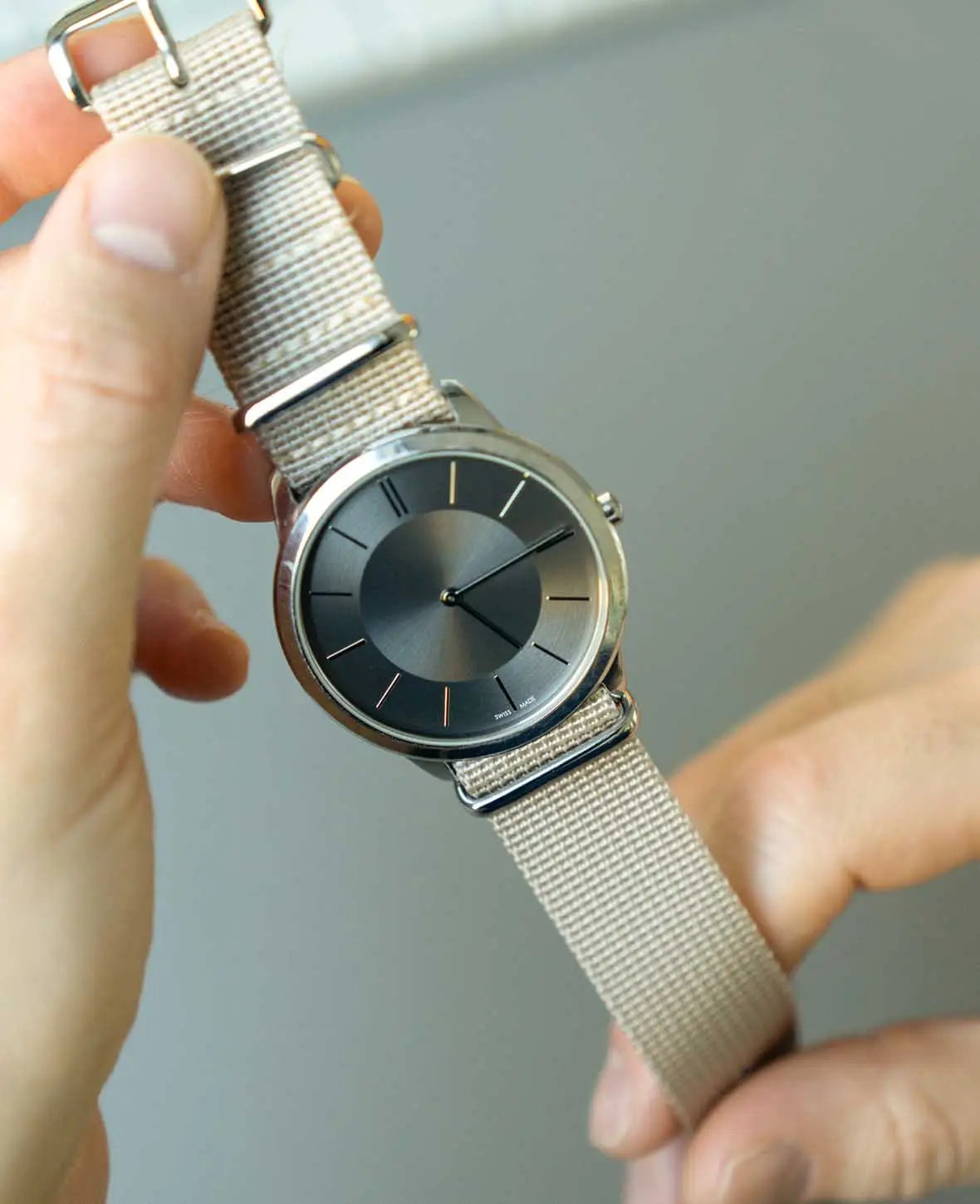 Bracelet de montre Nato beige