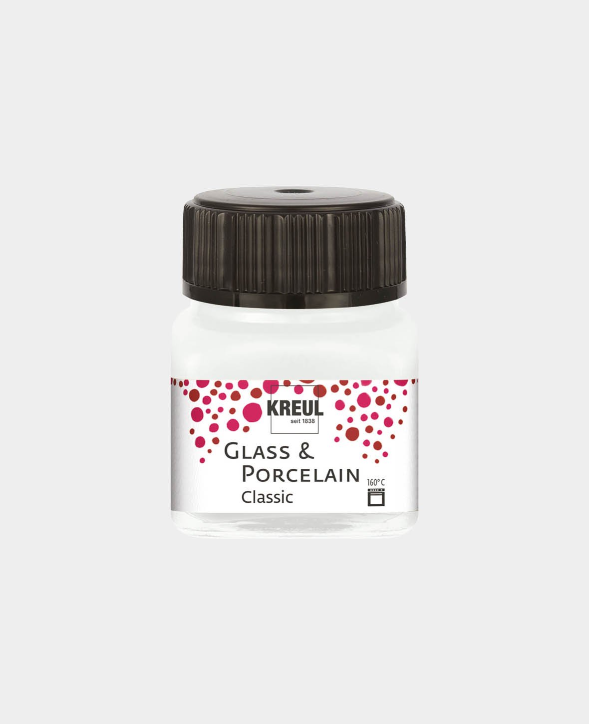 Peinture verre et porcelaine KREUL, Blanc crème, 20 ml