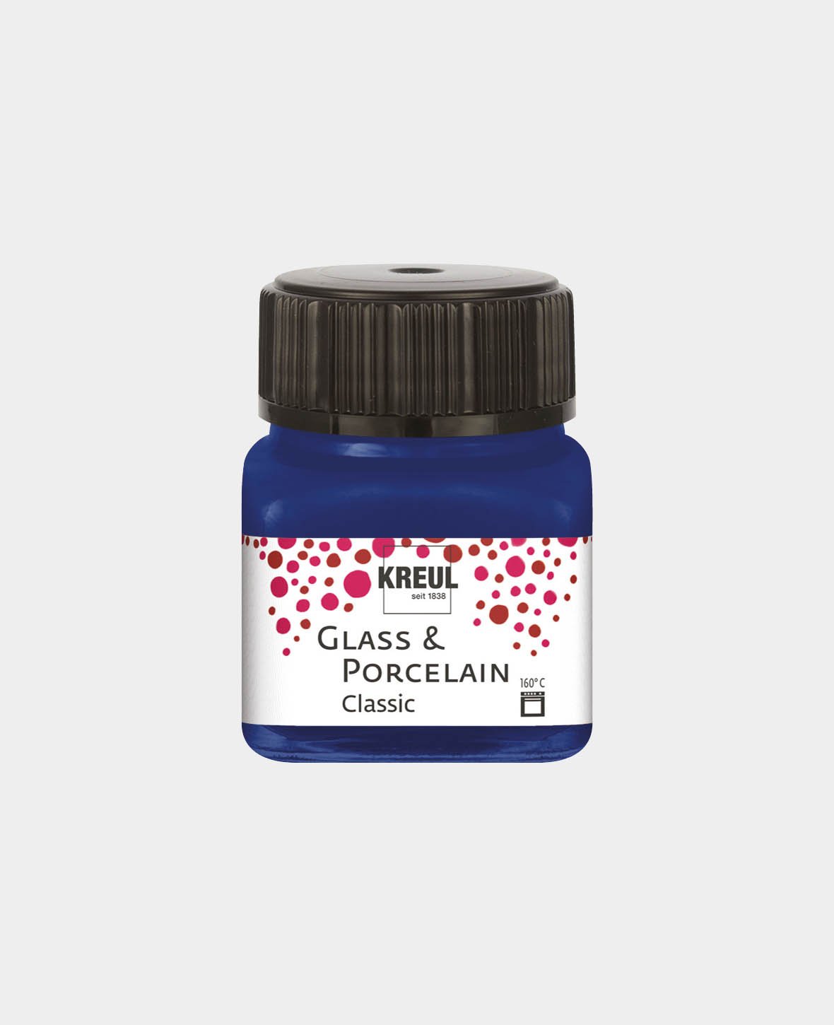 Peinture KREUL pour verre et porcelaine, bleu roi, 20 ml