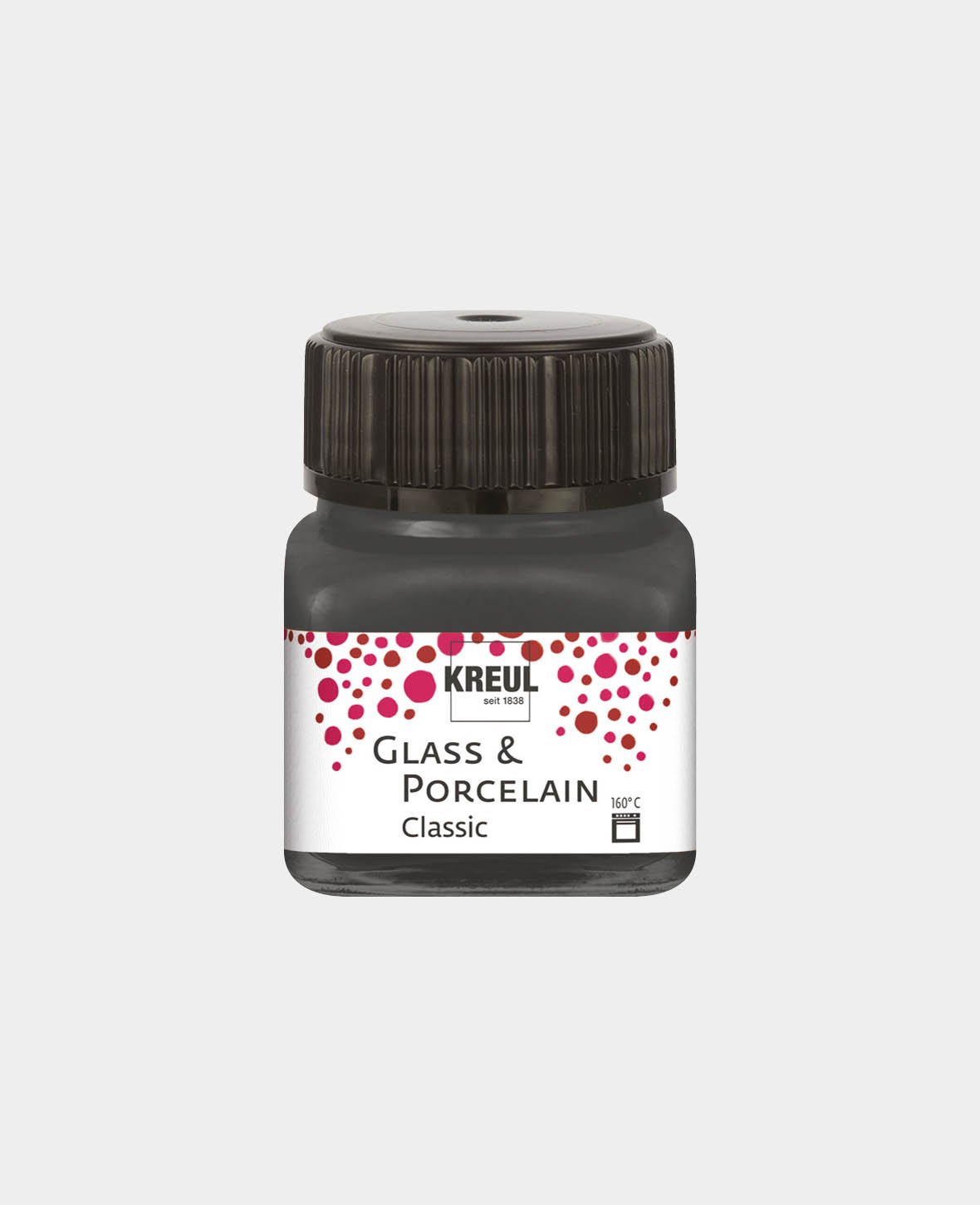 KREUL Glas- & Porzellanfarbe, Grau, 20 ml