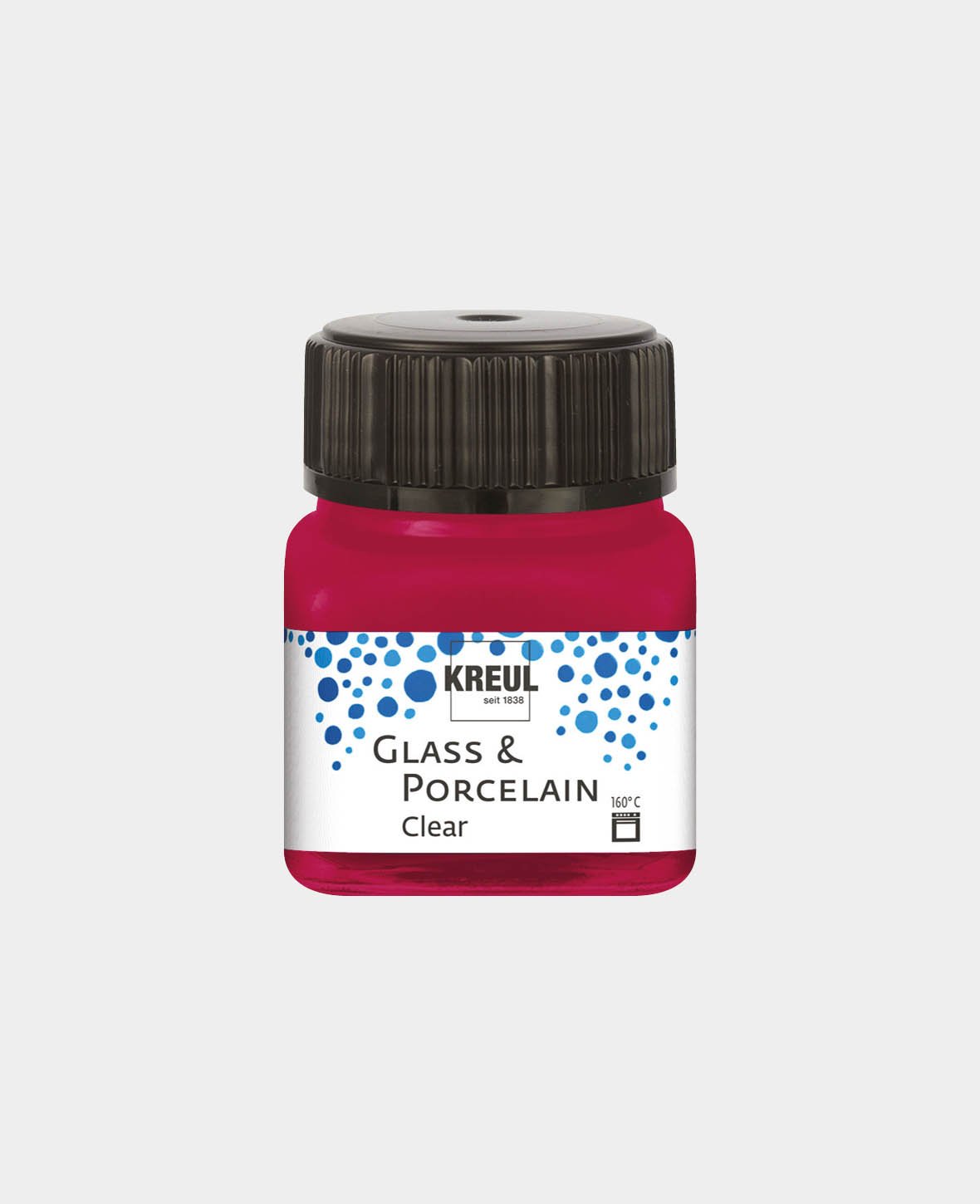 KREUL Glas- & Porzellanfarbe, Transparent / Weinrot, 20 ml