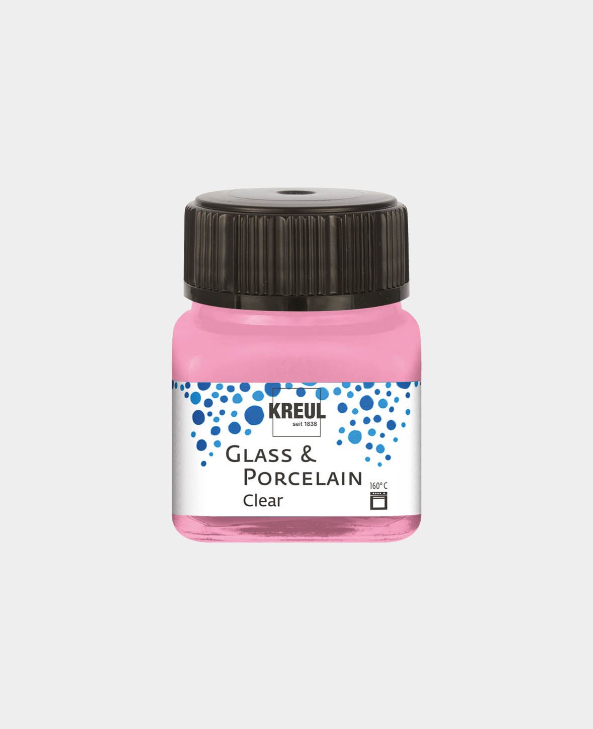 KREUL Glas- & Porzellanfarbe, Transparent / Rosa, 20 ml