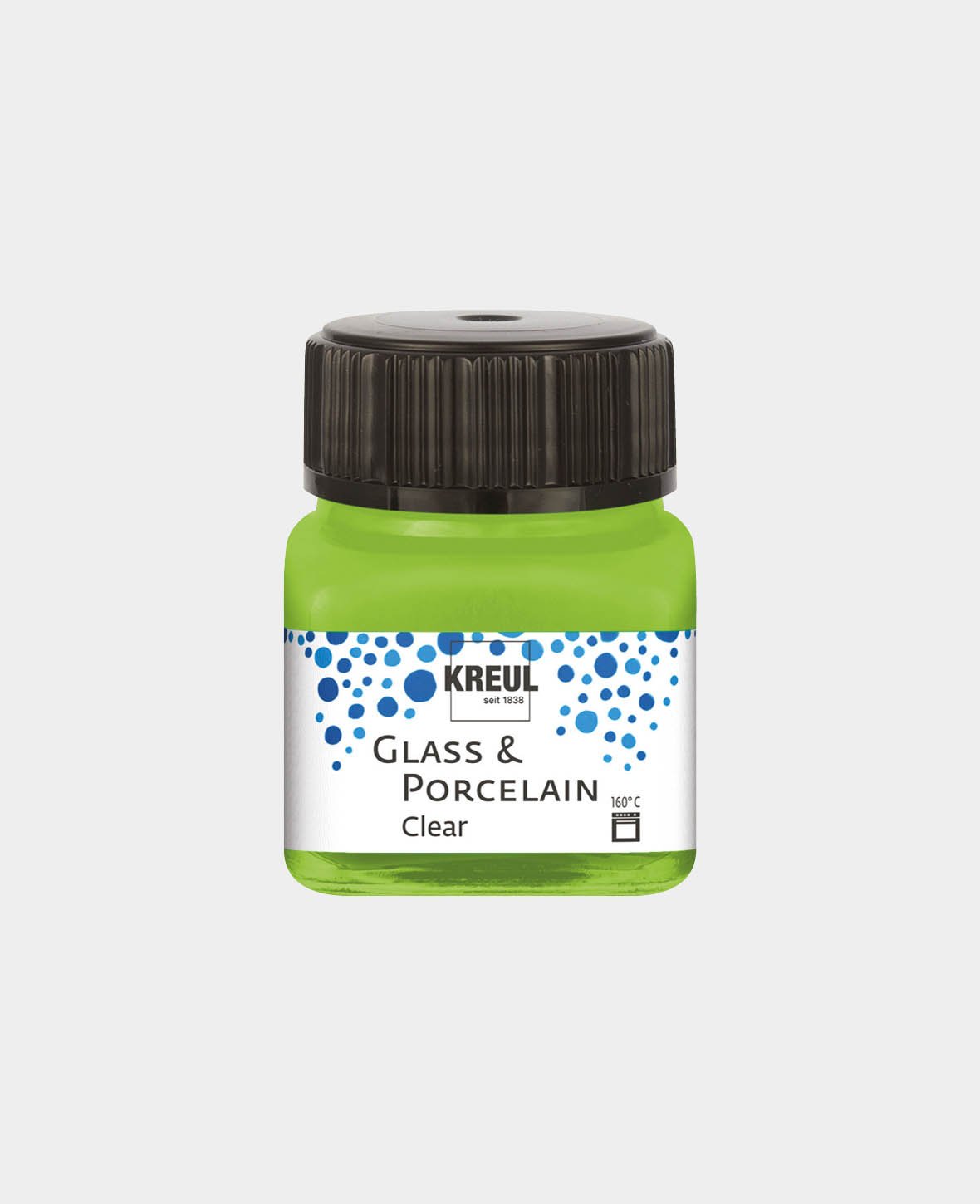 KREUL Glas- & Porzellanfarbe, Transparent / Apfelgrün, 20 ml