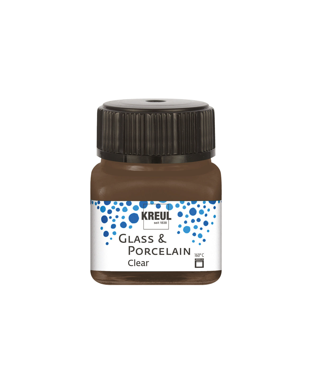 KREUL Glas- & Porzellanfarbe Transparent / Espressobraun, 20ml
