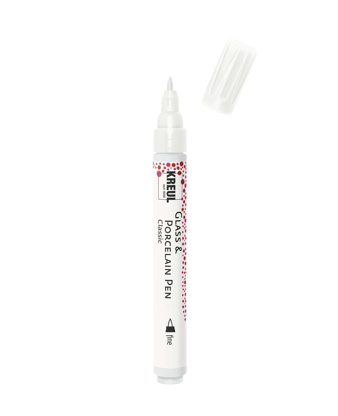 KREUL Glas- & Porzellanstift Classic fine Weiss