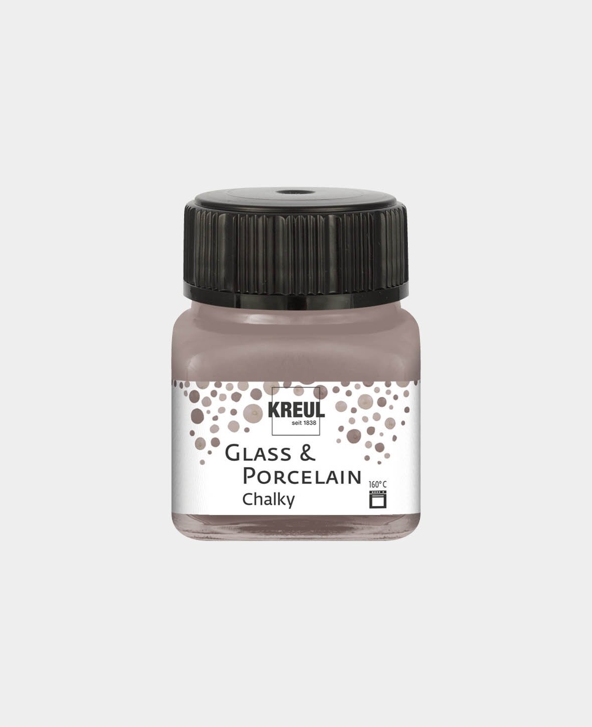 KREUL Glas & Porzellanfarbe Chalky, Mild Mocca, 20 ml