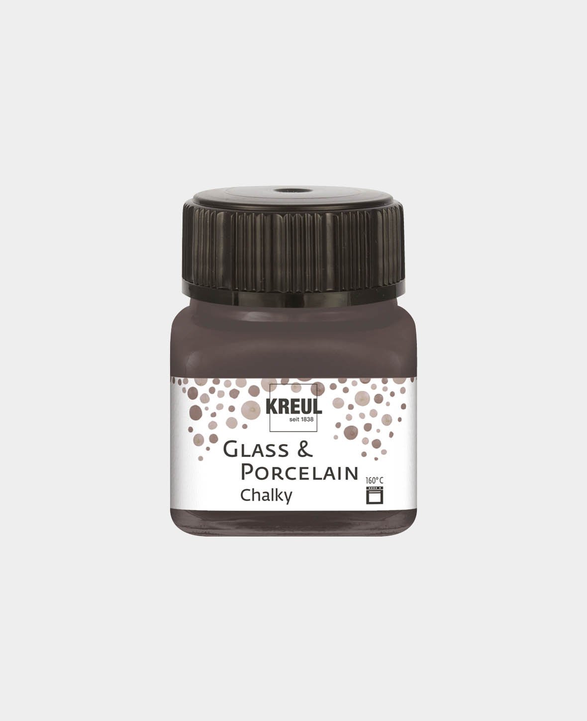 KREUL Glas & Porzellanfarbe Chalky, Volcanic Gray, 20 ml
