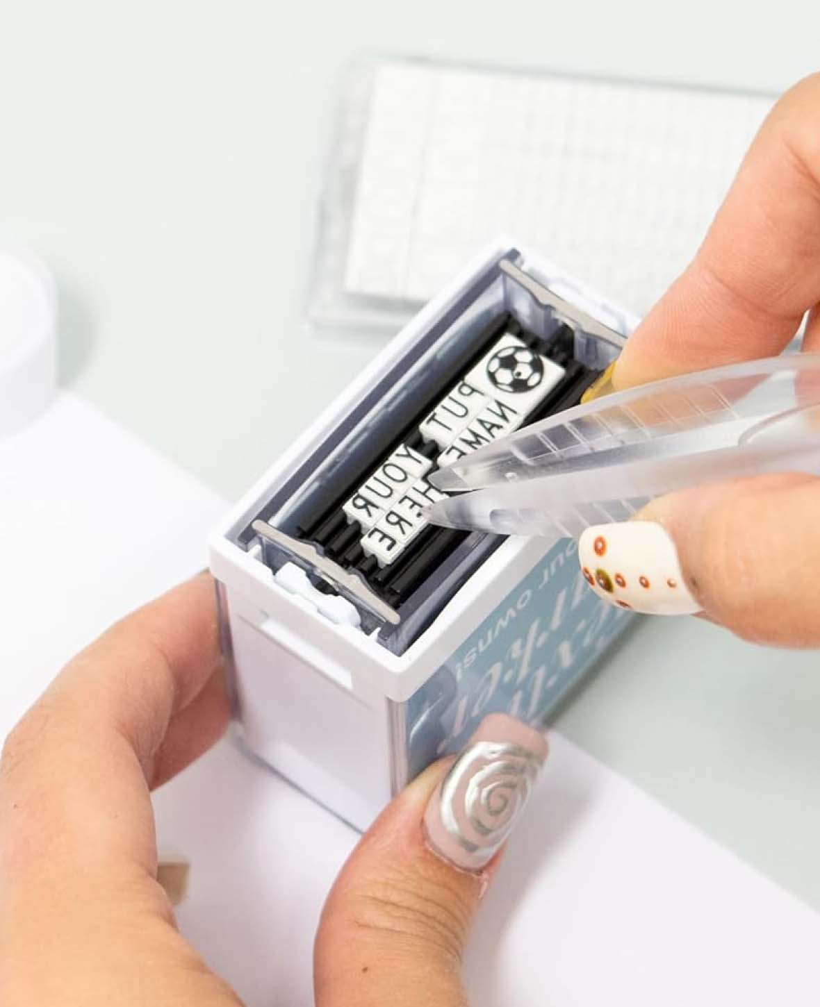 Fabric stamp, waterproof ink