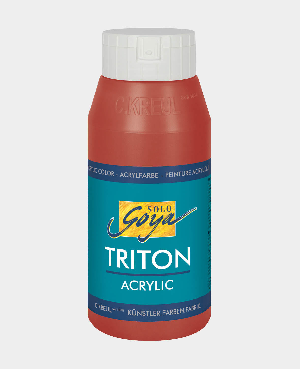 SOLO GOYA Triton Acrylfarbe, Oxydrot, 750 ml