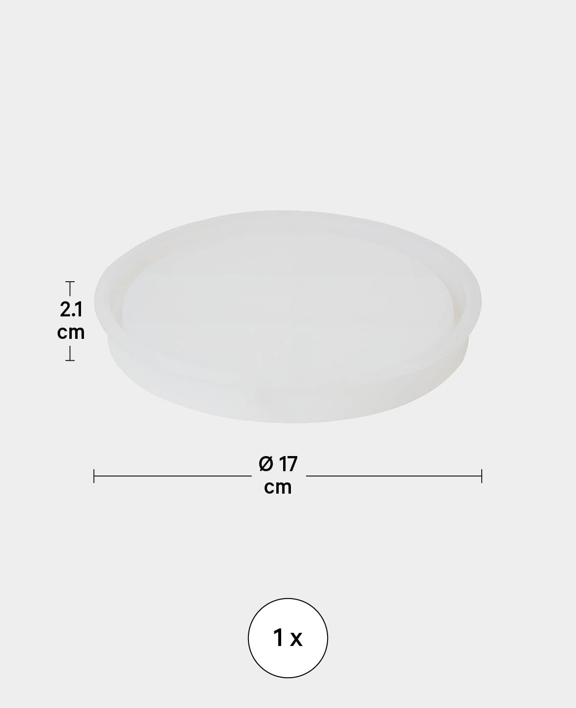 Moule en silicone, coupelle ronde, ø 170 x 21 mm