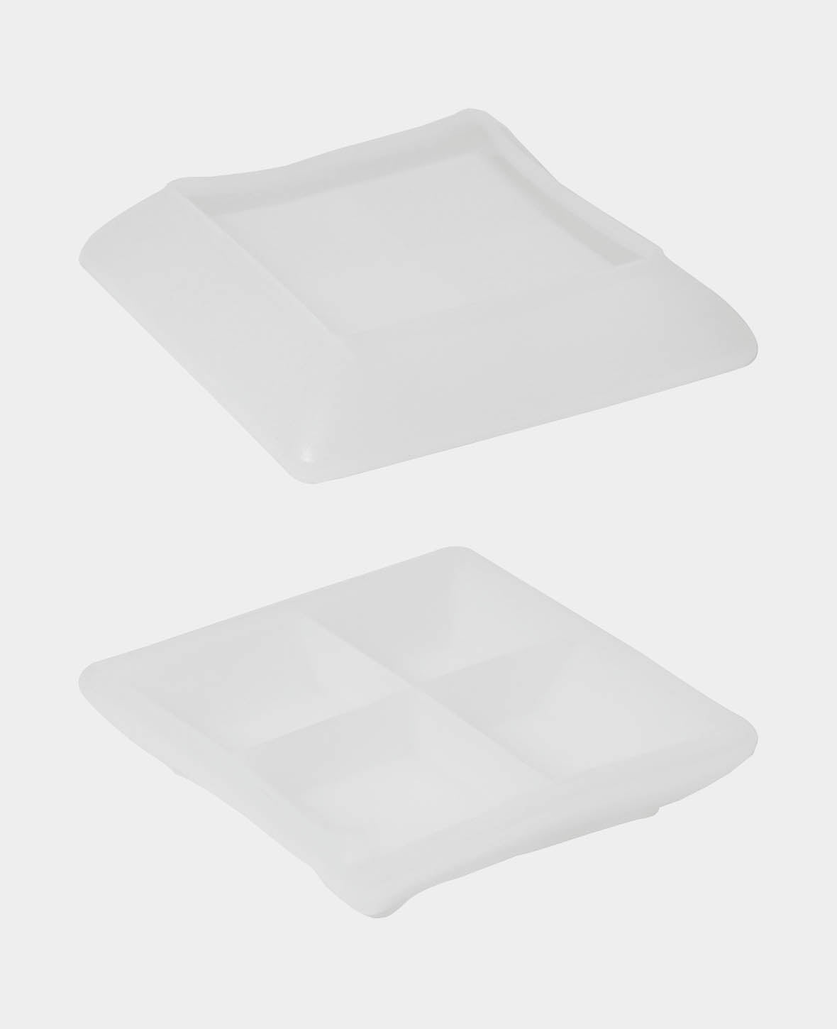 Silikon Giessform, quadratische Schale, 98 x 98 x 23 mm