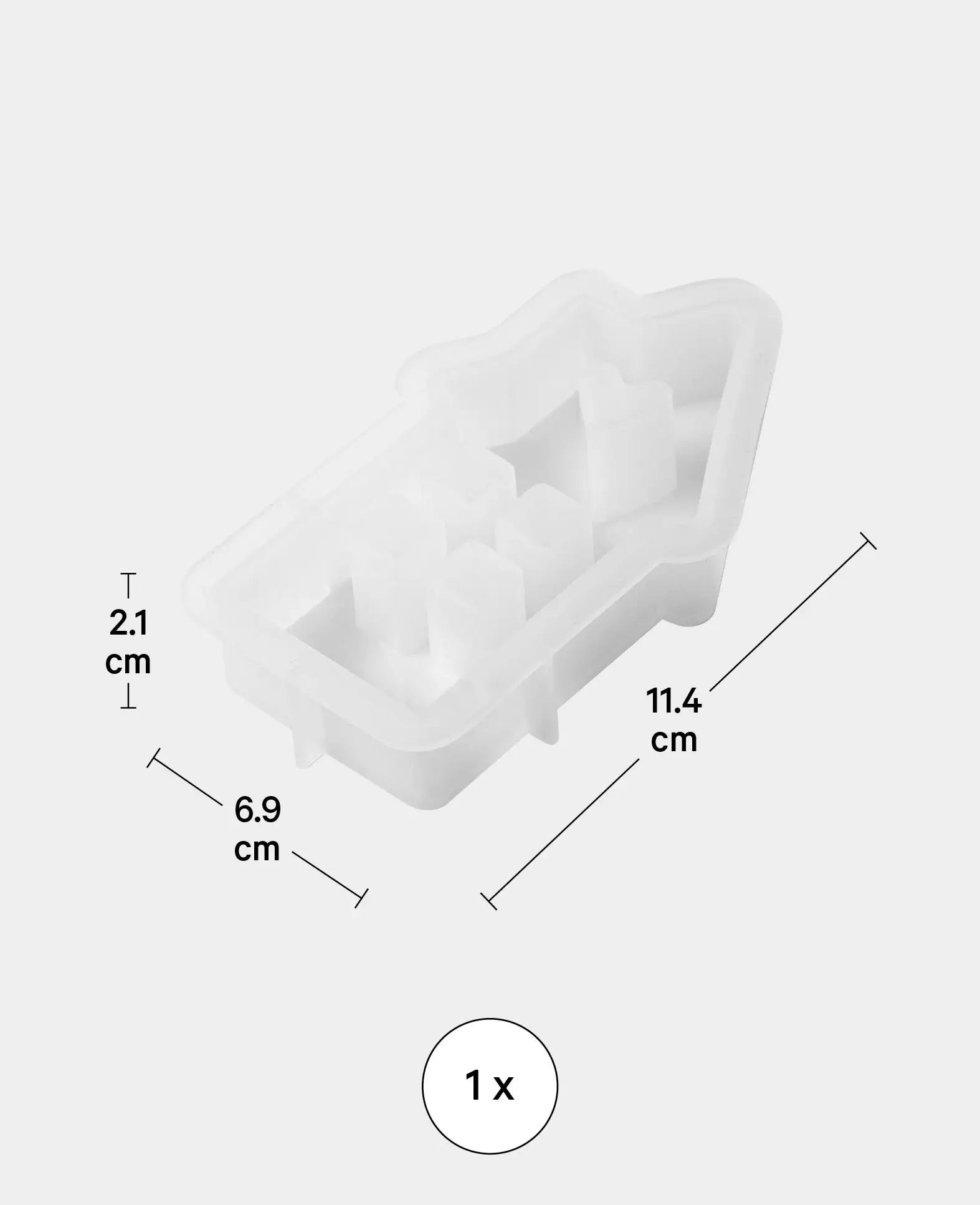 Moule en silicone, maison décorative, 114 x 69 x 21 mm