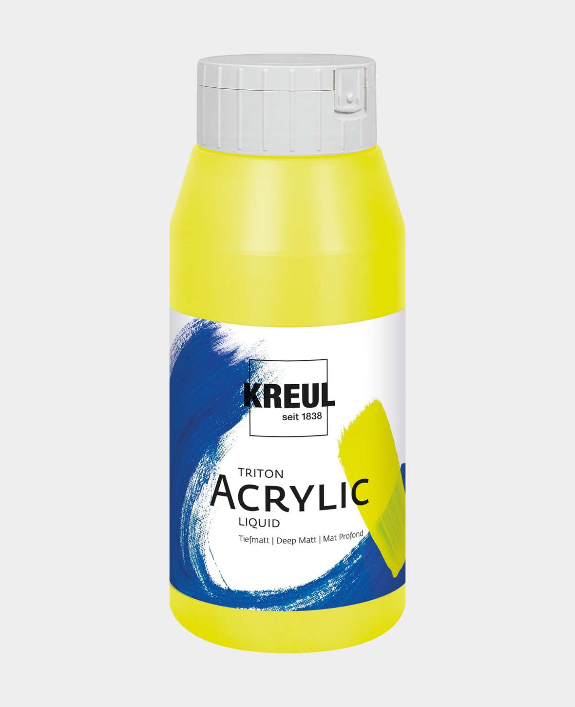 Triton Acrylic Liquid, Peinture luminescente à base d'eau, Jaune fluo, 750 ml