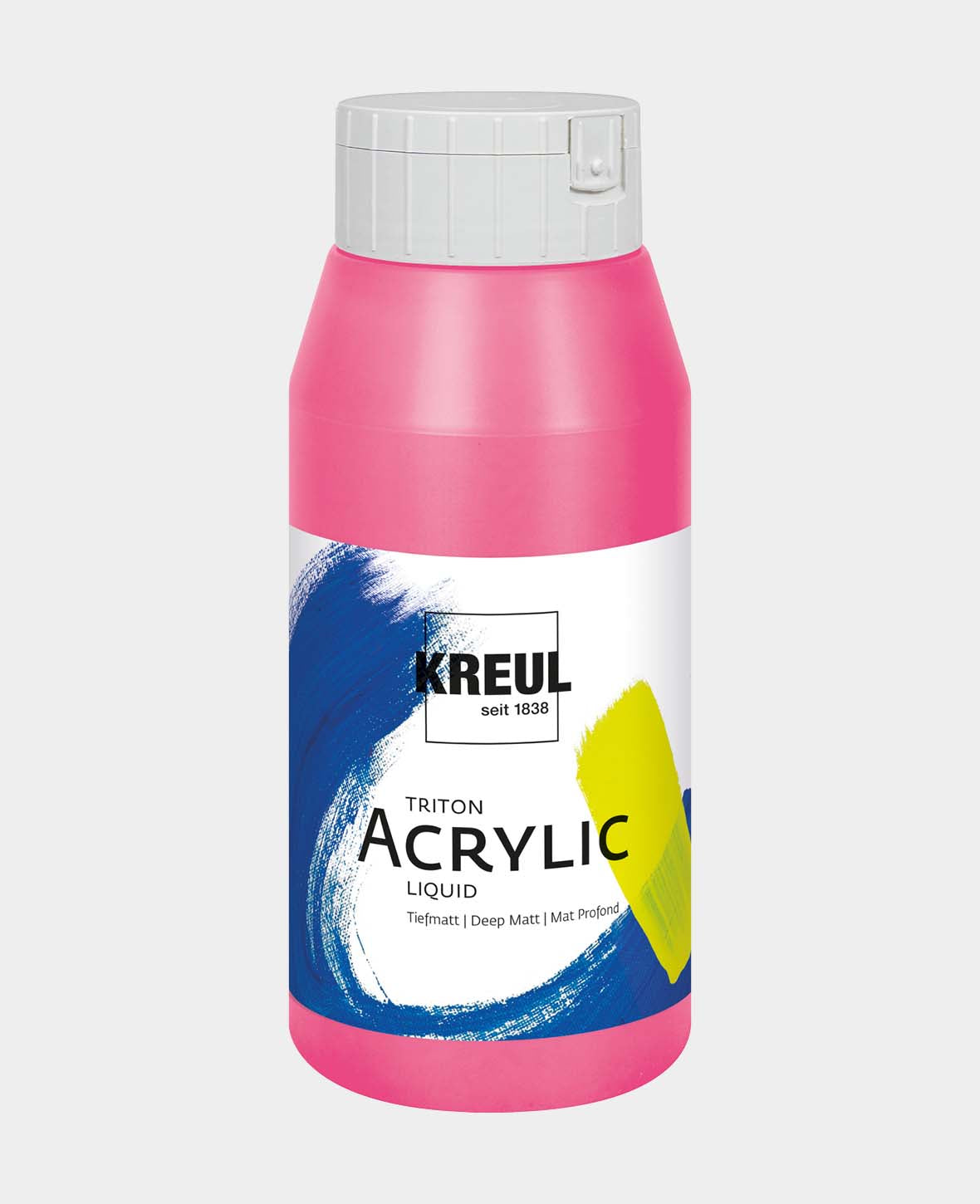 Triton Acrylic Liquid, Nachtleuchtfarbe auf Wasserbasis, Fluoreszierend Pink, 750 ml