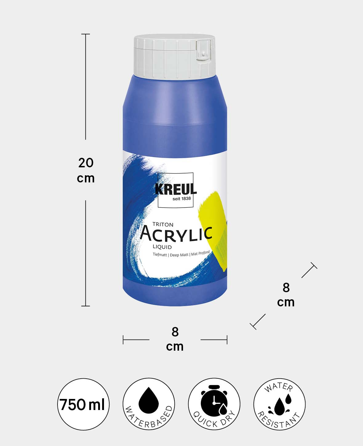 Triton Acrylique Liquide, à base d'eau, Rose pêche, 750 ml