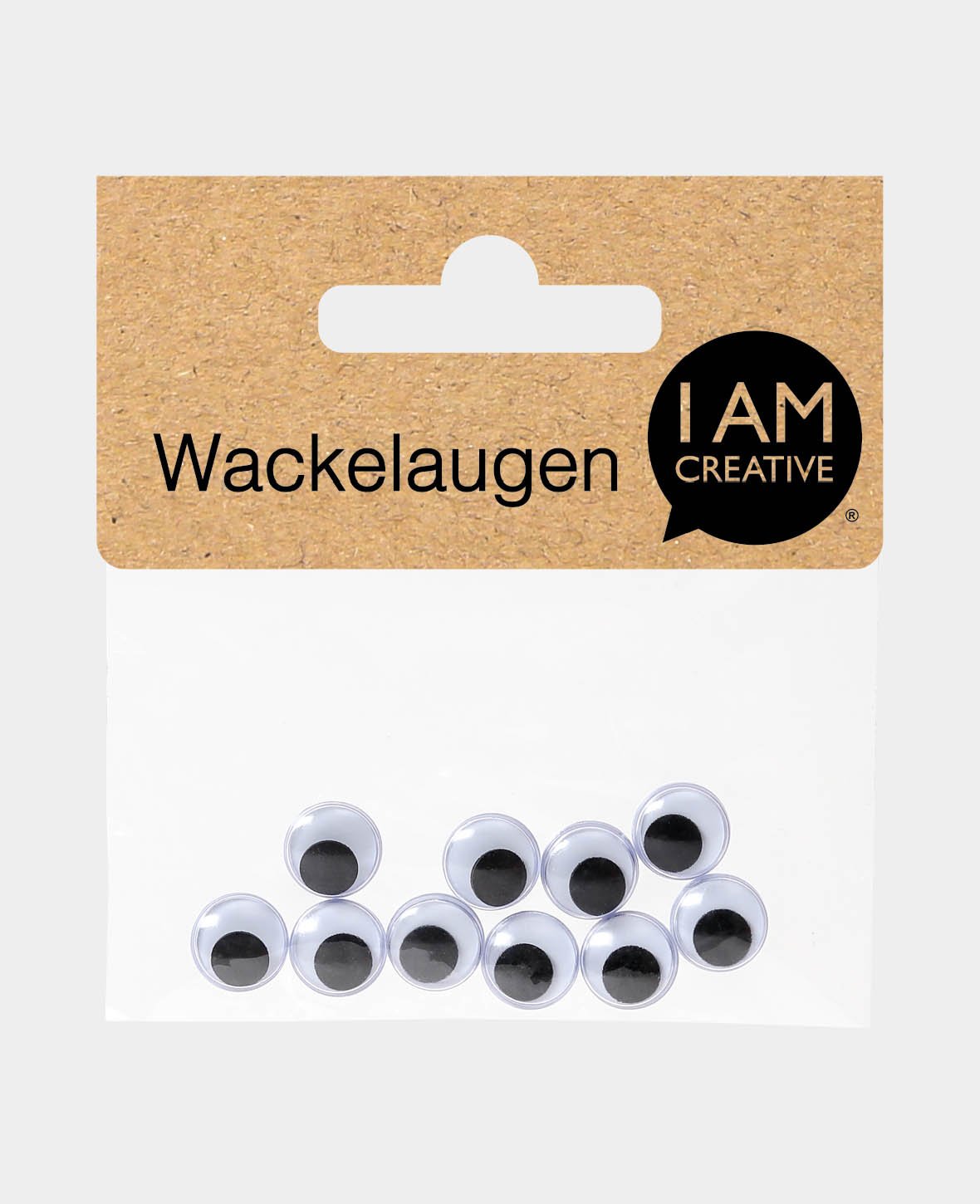 Wackelaugen ø 10 mm, 10 Stk.