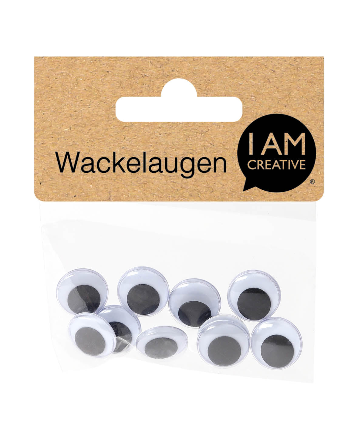Wackelaugen ø 15 mm, 10 Stk.