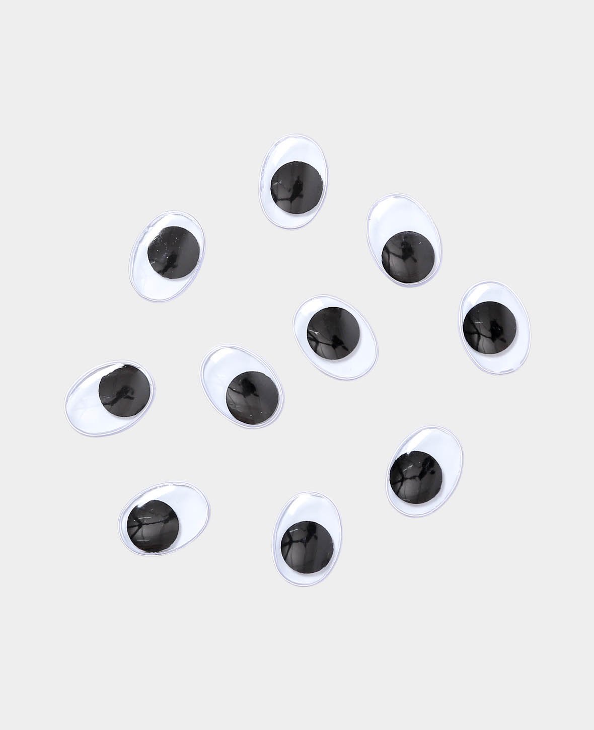 Wackelaugen oval 11 x 15 mm, 10 Stk.