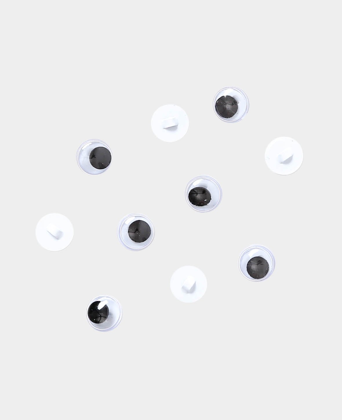 Wackelaugen mit Öse, ø 8 mm, 10 Stk.