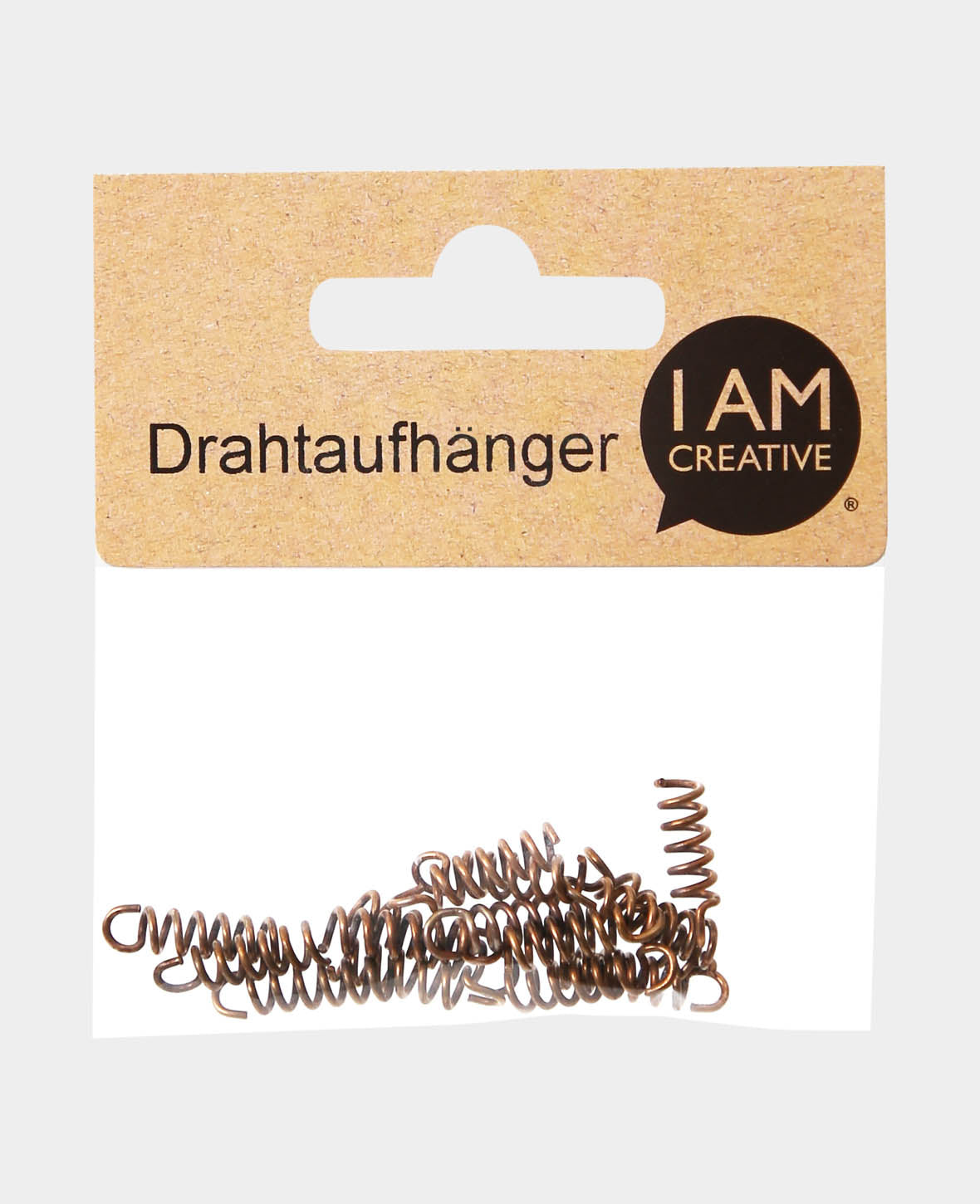 Wire Hangers for Styrofoam, Wire Spiral Hangers for Sagex Figures, ø 5 mm, L: 17 mm, 15 pcs.