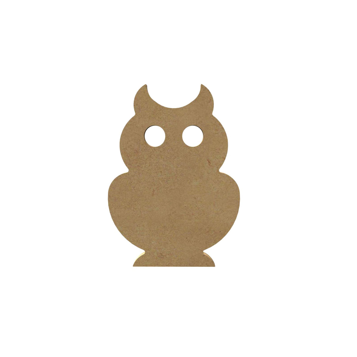 MDF naturel, hibou, 11,5x16 cm