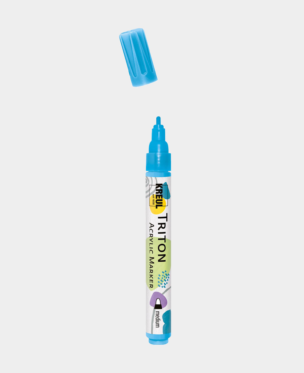 KREUL Triton Marqueur Medium, Bleu clair