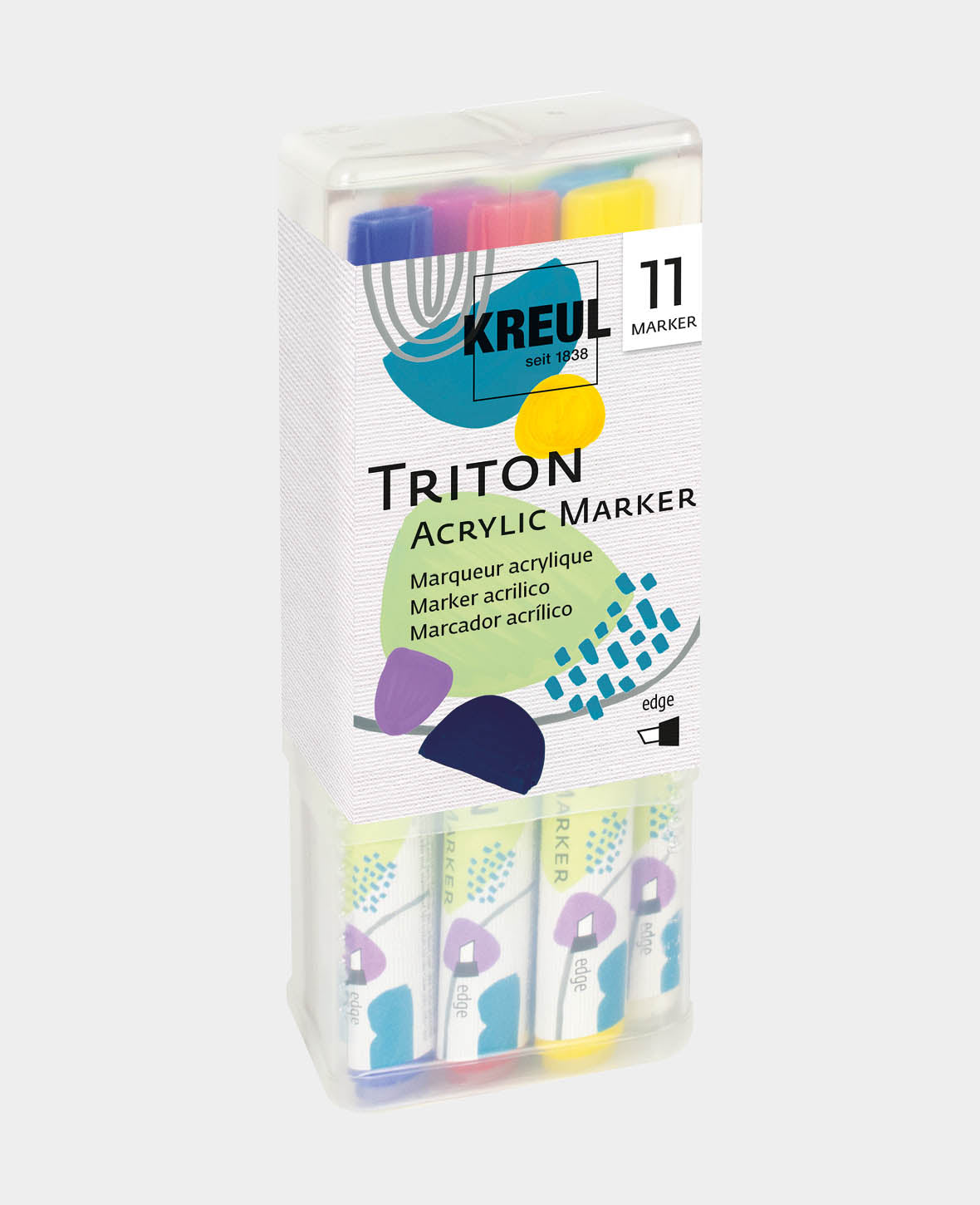 KREUL Triton Acrylic Marker edge Powerpack, 11 pc.