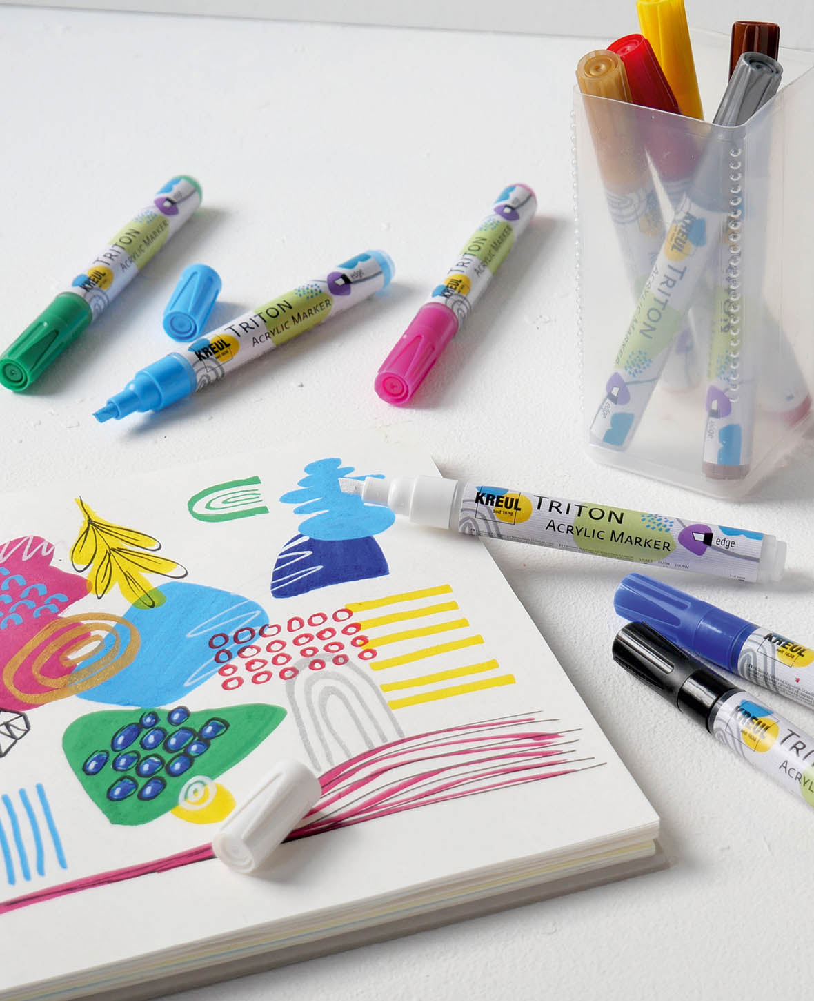 KREUL Triton Acrylic Marker edge Powerpack, 11 pc.