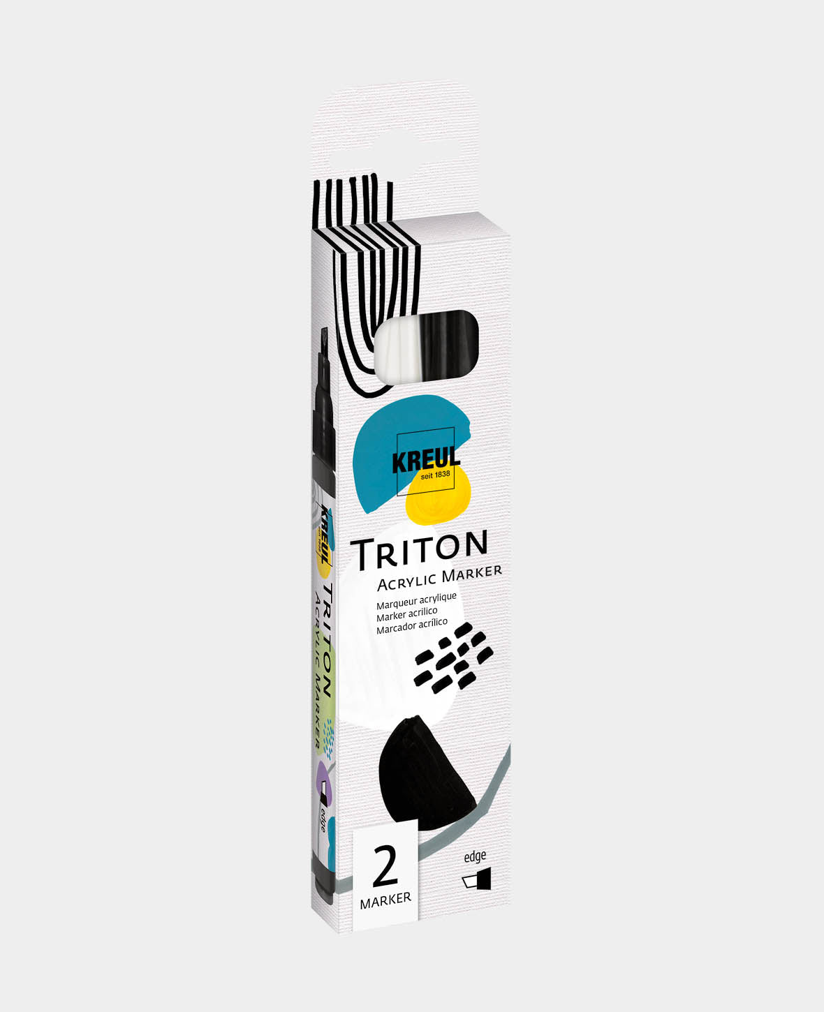 SOLO GOYA Triton Acrylic Paint Marker 1.4 2er Set Schwarz und Weiss
