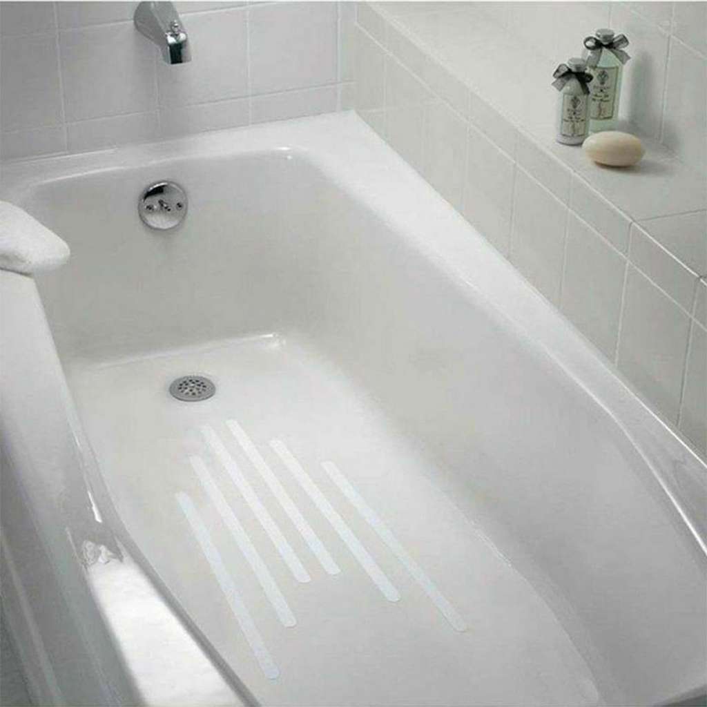 (Set de 19 pièces) 2 autocollants antidérapants auto-adhésifs de 38 cm, douche