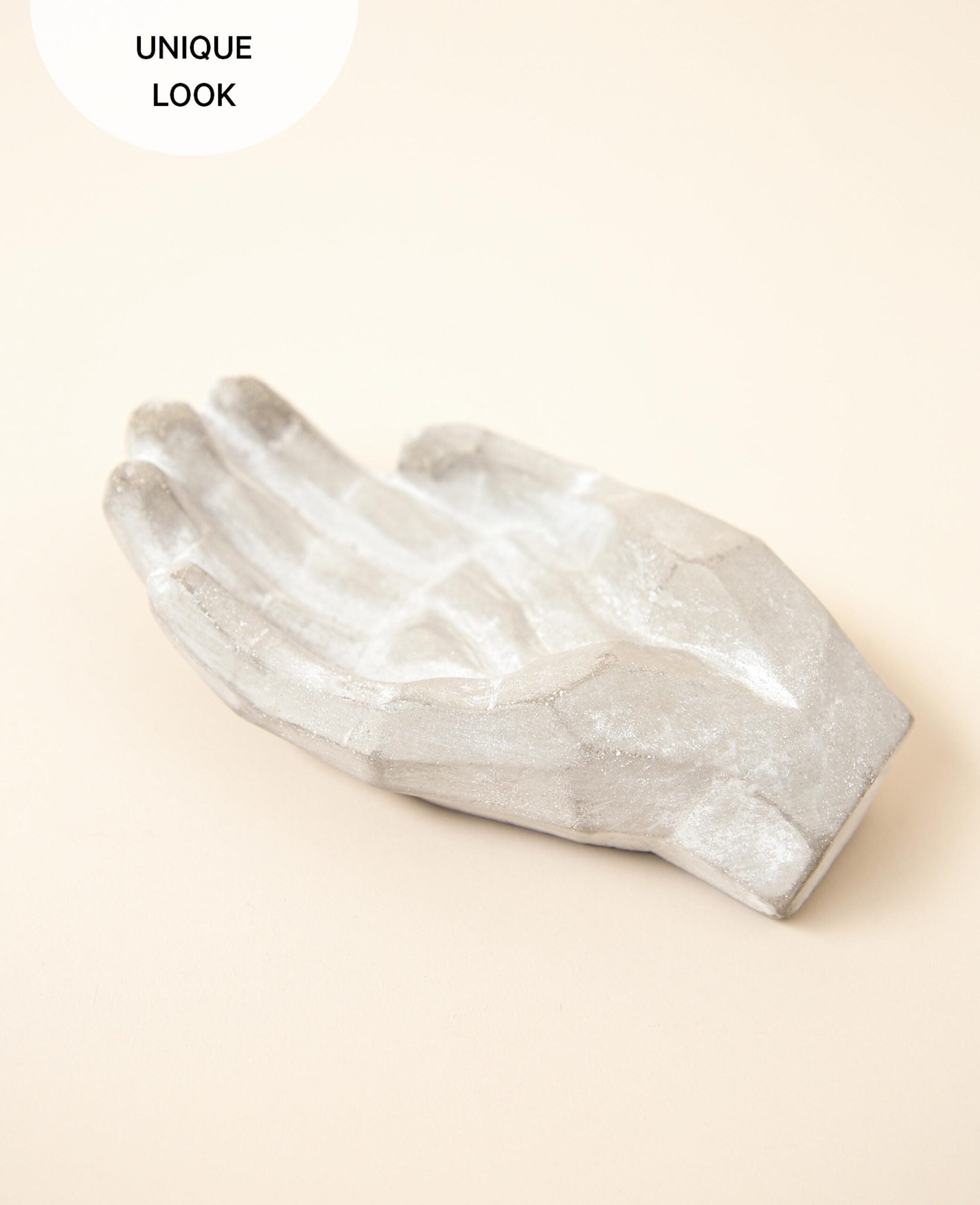 Hand aus Beton zur Dekoration, Briefbeschwerer oder als Aufbewahrung für kleine Gegenstände, 14.5 x 9 x 4 cm