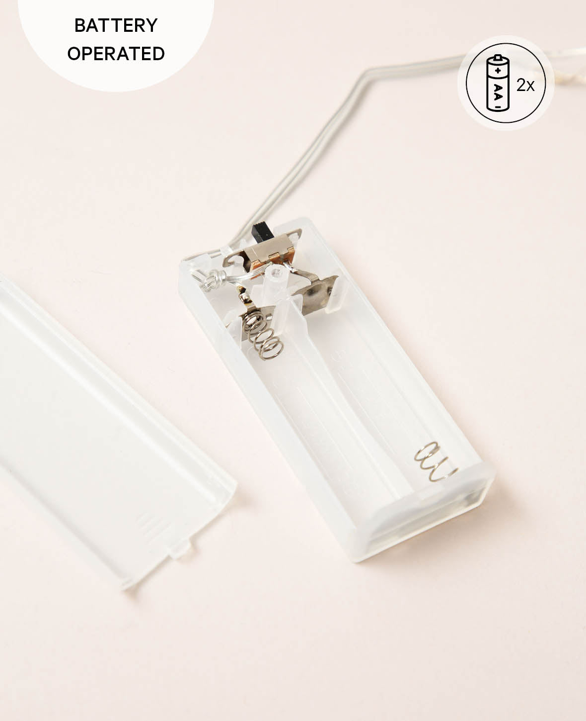 LED light chain silver 200cm