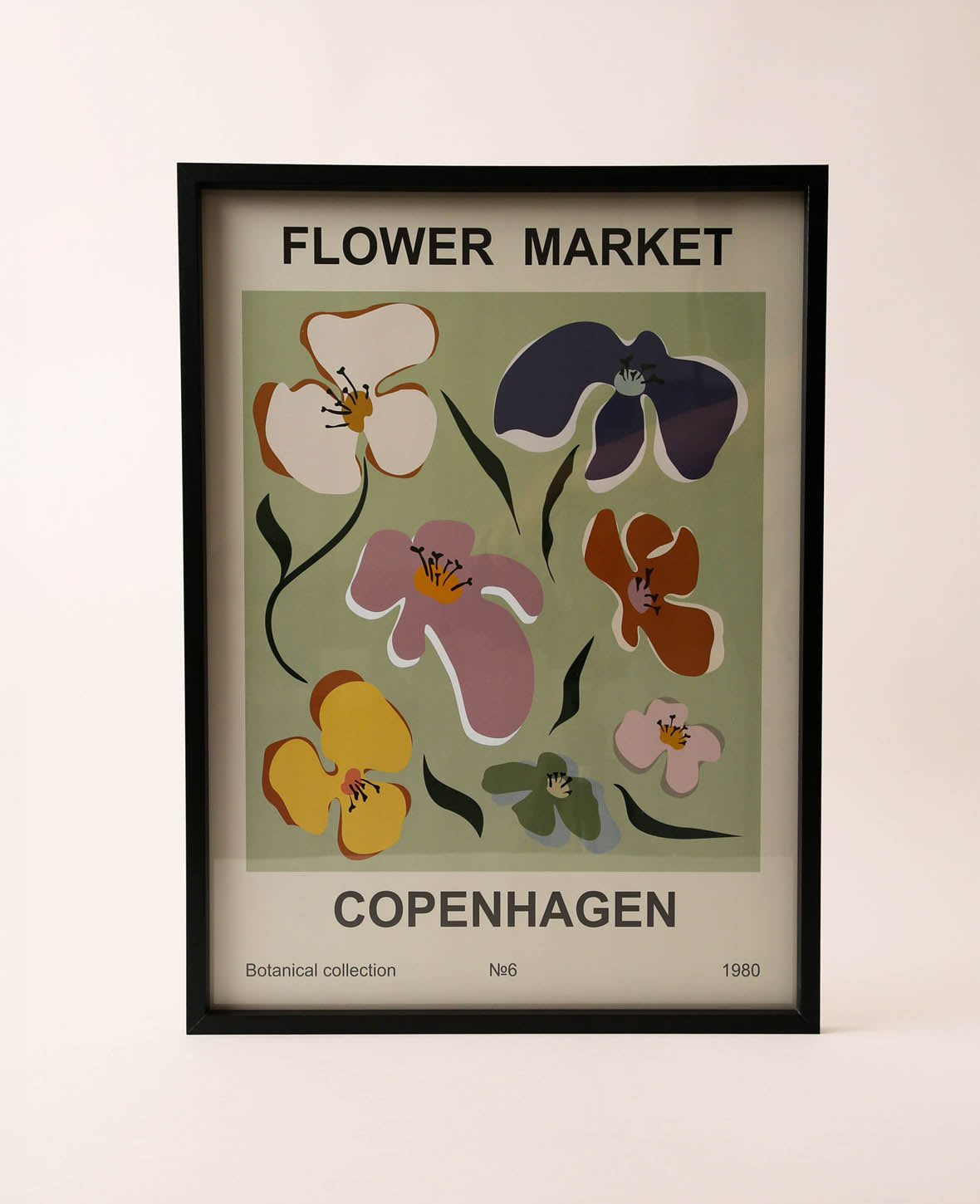 Flower Market Copenhagen Poster