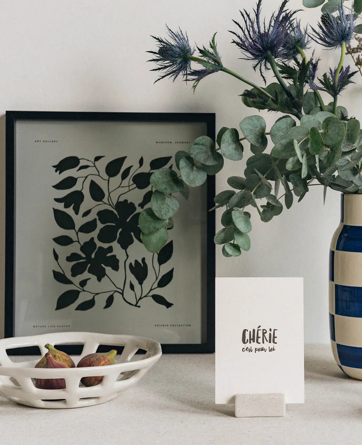 Black Flower Framed Poster