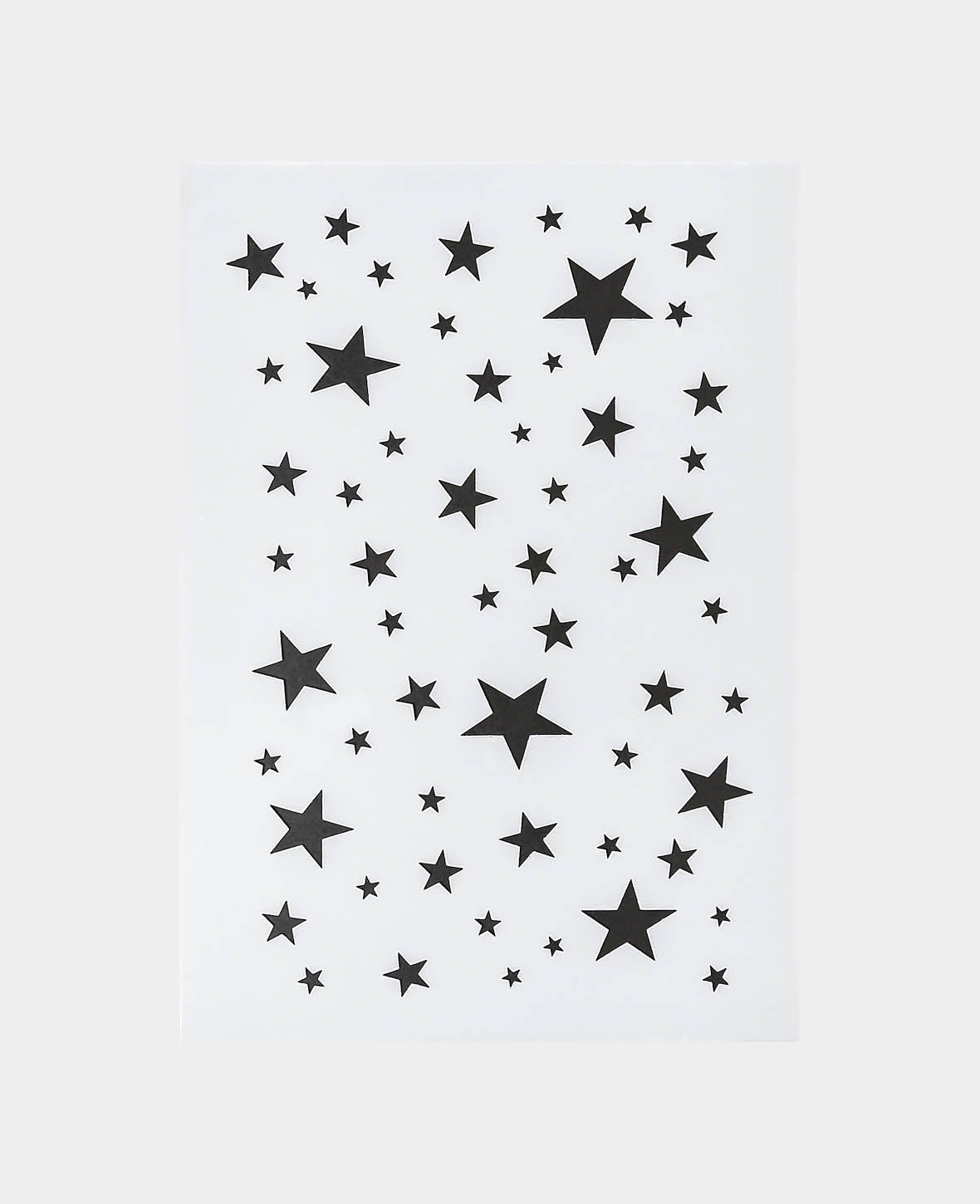 Pochoir étoiles, 148 x 210 mm (A5), blanc translucide