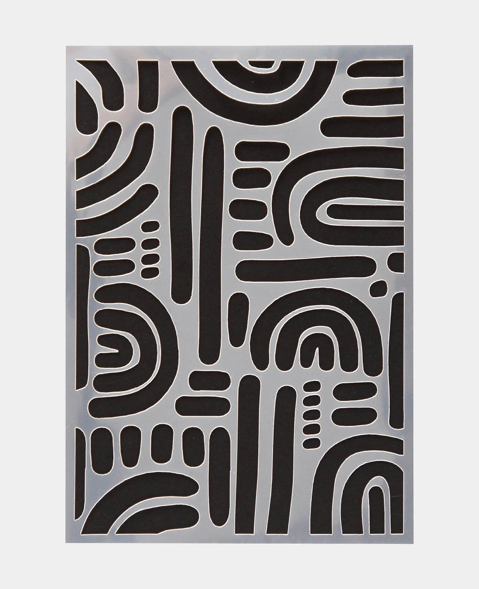 Gabarit abstrait II, 148 x 210 mm (A5), blanc translucide